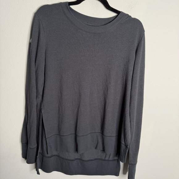 ALO Yoga Sweaters - ALO Yoga Women's Gray Glimpse Long Sleeve Sweater Top - Size L large